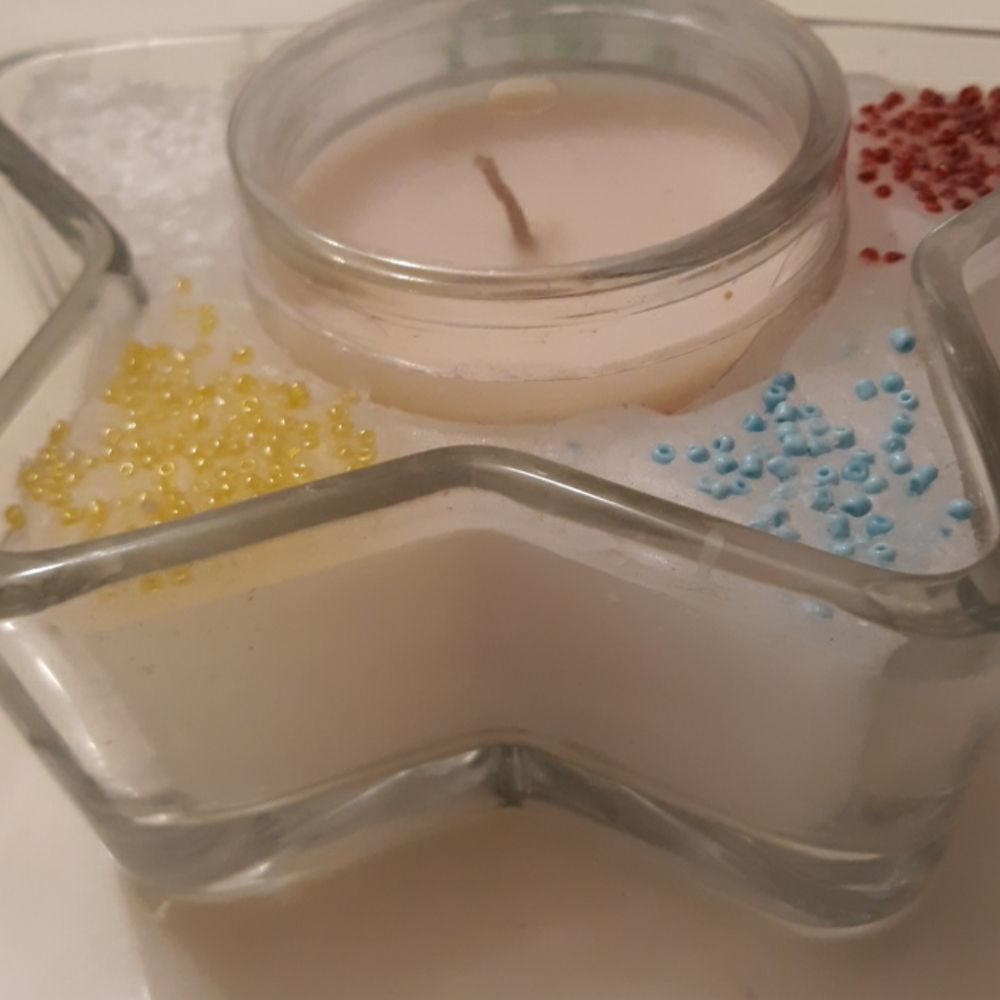 Libbey Star Candle - Picture 3 of 7
